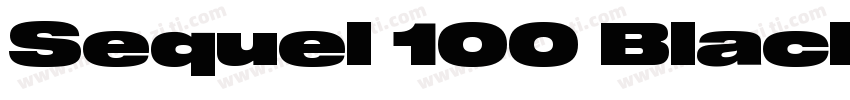 Sequel 100 Black 85字体转换